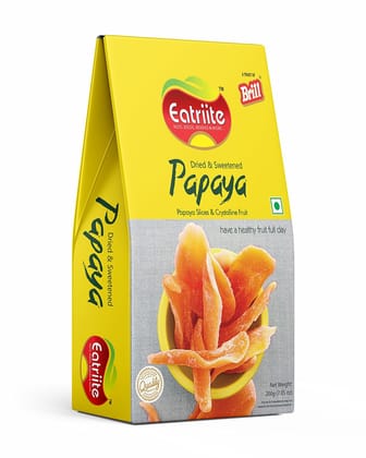 Eatriite Dried & Sweetened Papaya, 200 gm
