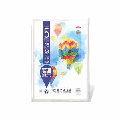 Anupam Watercolour Paper Loose Sheets 200 And 300 Gsm Cold Pressed-200 GSM / A6 / 40 Sheets
