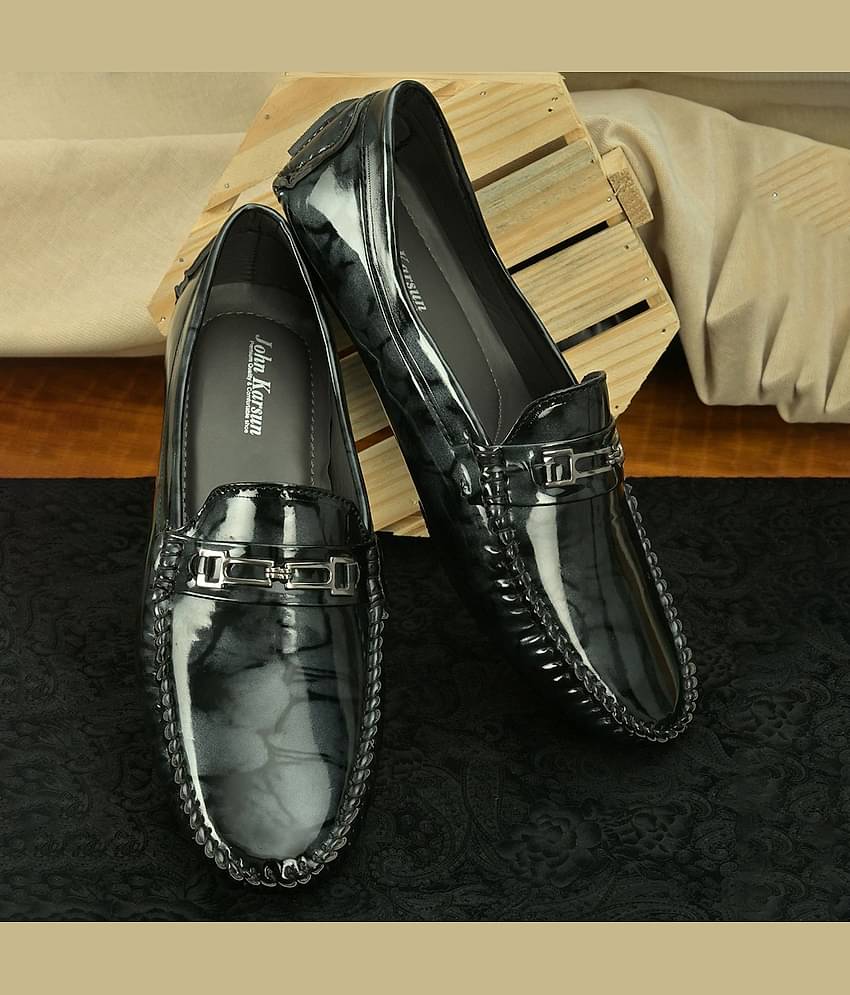 John Karsun Black Loafers
