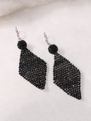 Black Spinel Cocktail Earrings