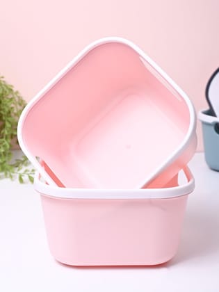 Pink Square Baskets (Set of 2) Pink Square Baskets (Set of 2)
