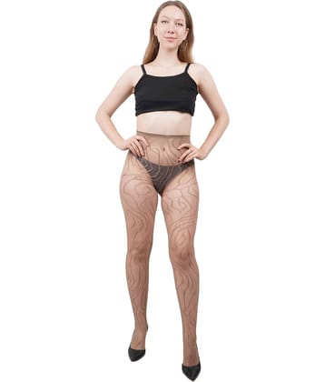 PENYAN - Cotton Blend Beige Women's Full length Stockings ( Pack of 1 )