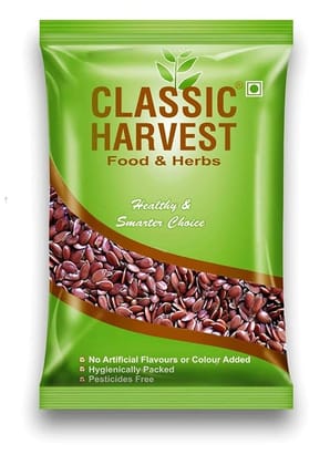 Classic Harvest Fibre Rich Alsi Seeds/Whole Flax Seeds/ for Weight Loss & Hair Growth 400g
