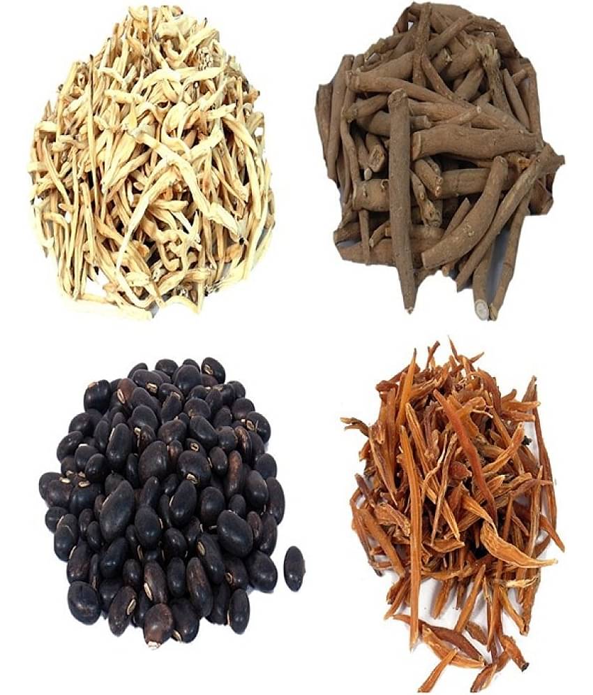 MYGODGIFT Shatavar, Safed Musli, Ashwagandha Kaunch Beej 50 GM EACH 200 gm Pack of 4
