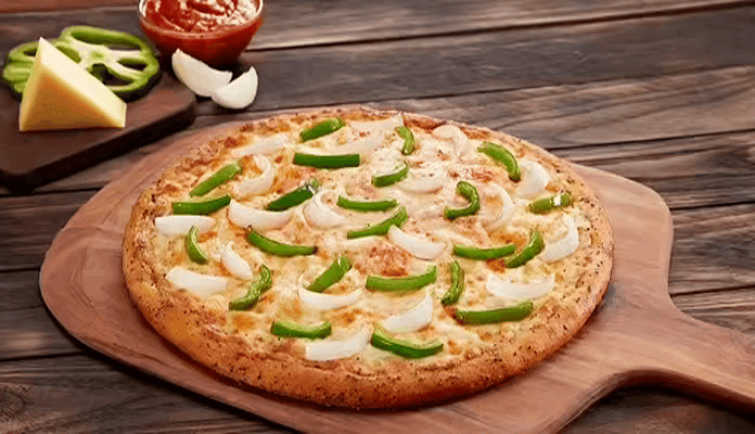 Onion & capsicum cheese pizza