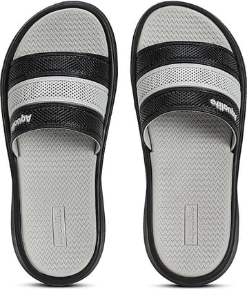Aqualite Black Men's Slide Flip Flop
