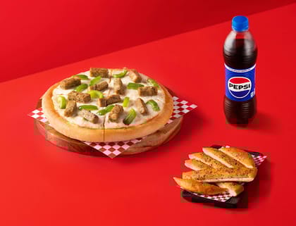 Classic Herbed Chicken & Cap (Personal) With Classic Breadstix And Pepsi