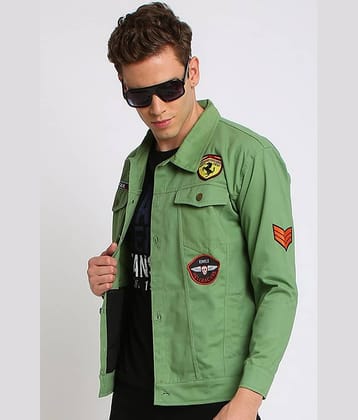 VOGATI Denim Men's Denim Jacket - Black ( Pack of 1 )