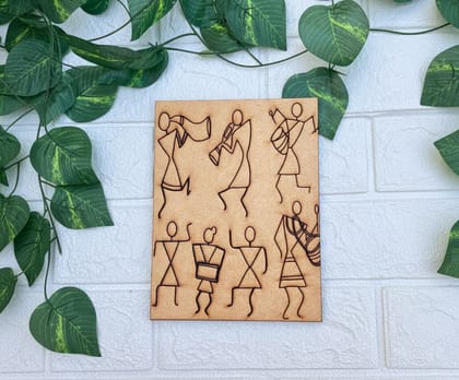 Dbeautify's DIY Traditional Warli Tribal Art MDF Painting