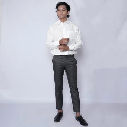 Cotton White Full Shirt