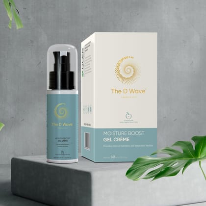 The D Wave Moisture Boost Gel CremeFor Men & Women -30ML | Formulated To Provide Weightless Hydration And Moisture To Your Skin | Suitable For Normal To Dry Skin