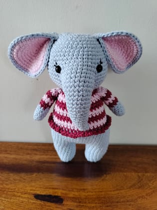 Baby Elephant Crochet Toy