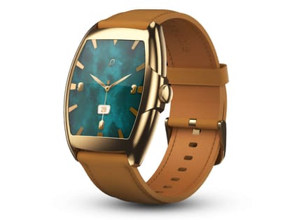 Pebble Regal 1.77" True HD Display Smartwatch, Bluetooth Calling, DIY Watch Faces, Health Monitoring, Multiple Sports Modes - for Men & Women  - Brown