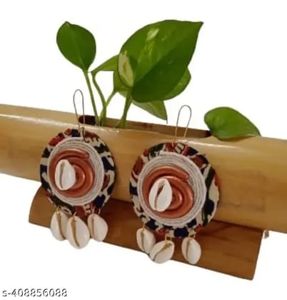 Traditonal fabric earring