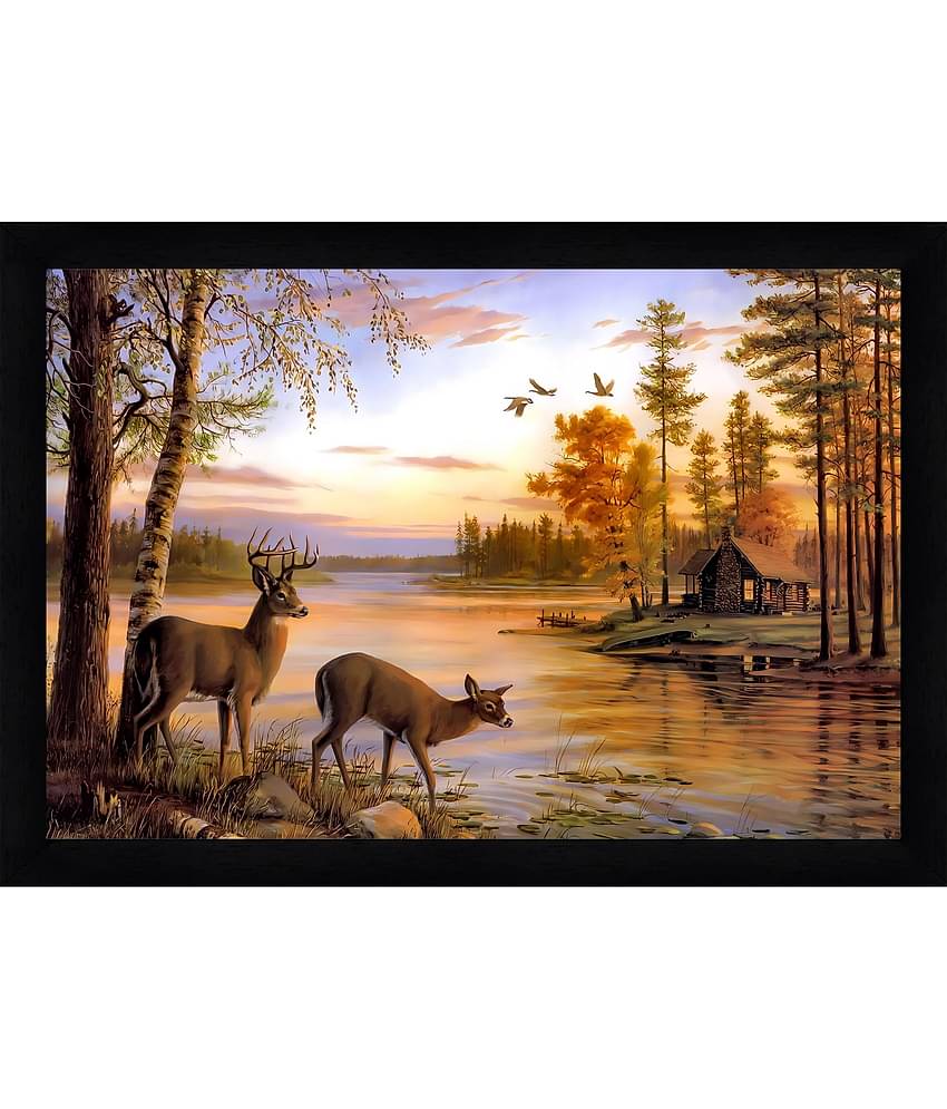 Indianara - Animal Painting With Frame