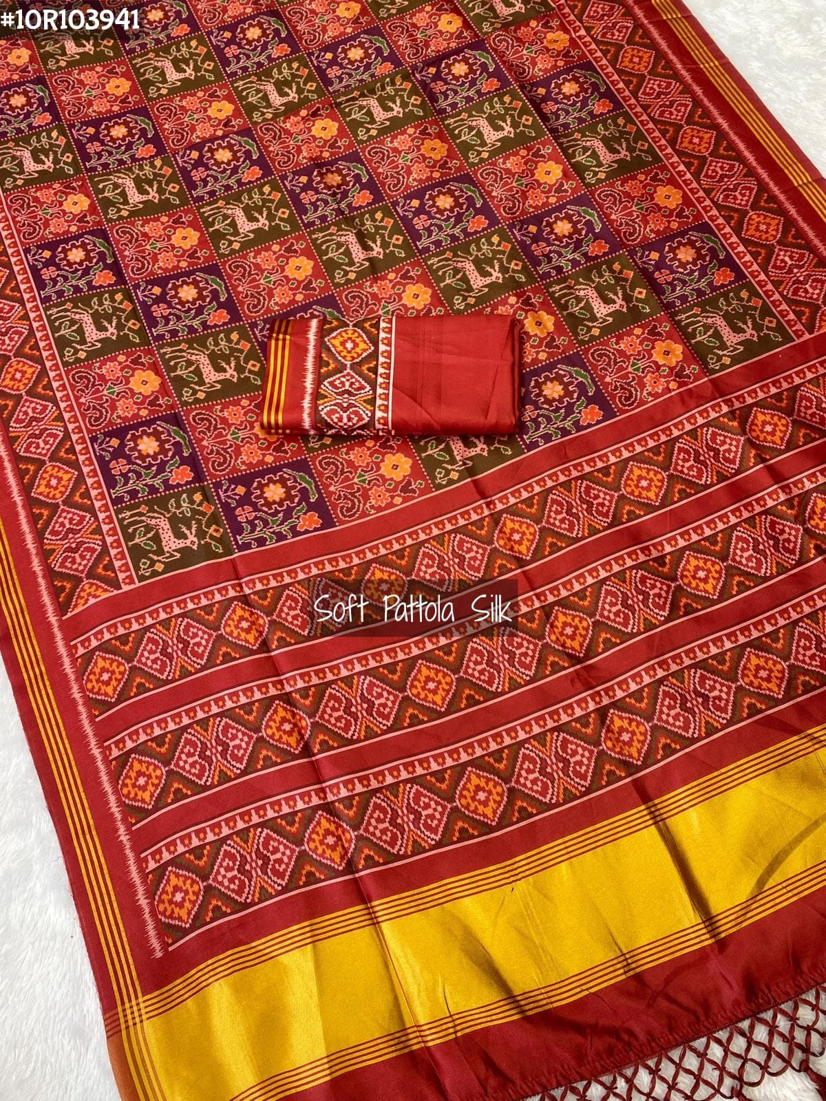 Premium soft pure bandhej silk saree with all over beautiful badhani leheriya