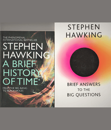 A BRIEF HISTORY OF TIME  BY STEPHEN HAWKING FROM BIG BAN TO BLACK HOLES. AND BRIEF ANSWER TO THE BIG QUESTIONS BY STEPHIN HAWAKING. THE FINAL BOOK FROM STEPHIN HAWAKING. TWO BOOKS SET.