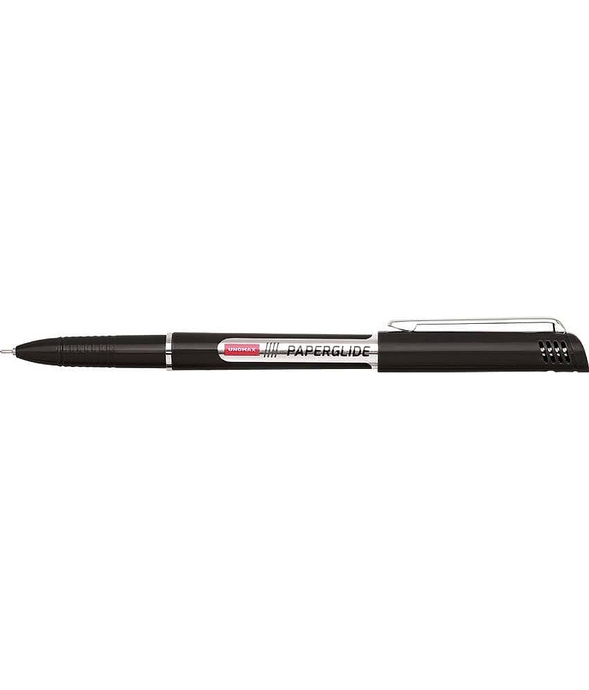 Unomax Paper Glide Liquid Ball Point Ball Pen (Pack Of 20, Black)