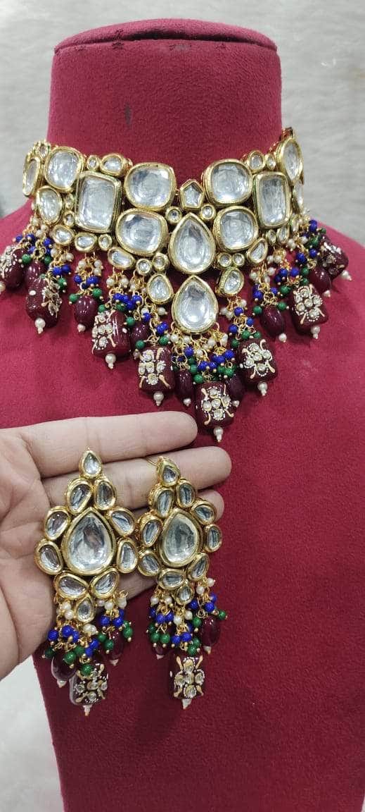ZEVAR | Kundan Heavy Choker Necklace Set