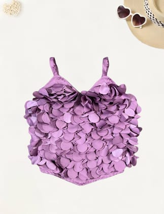 Girls Spaghetti Top [GT-645] [1-12Years]-11-12Y (Size - 36) / Onion Pink