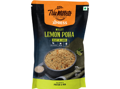 Xpress Tru Millet Lemon Poha 180gms - Instant Ready Mix - 5 Minutes