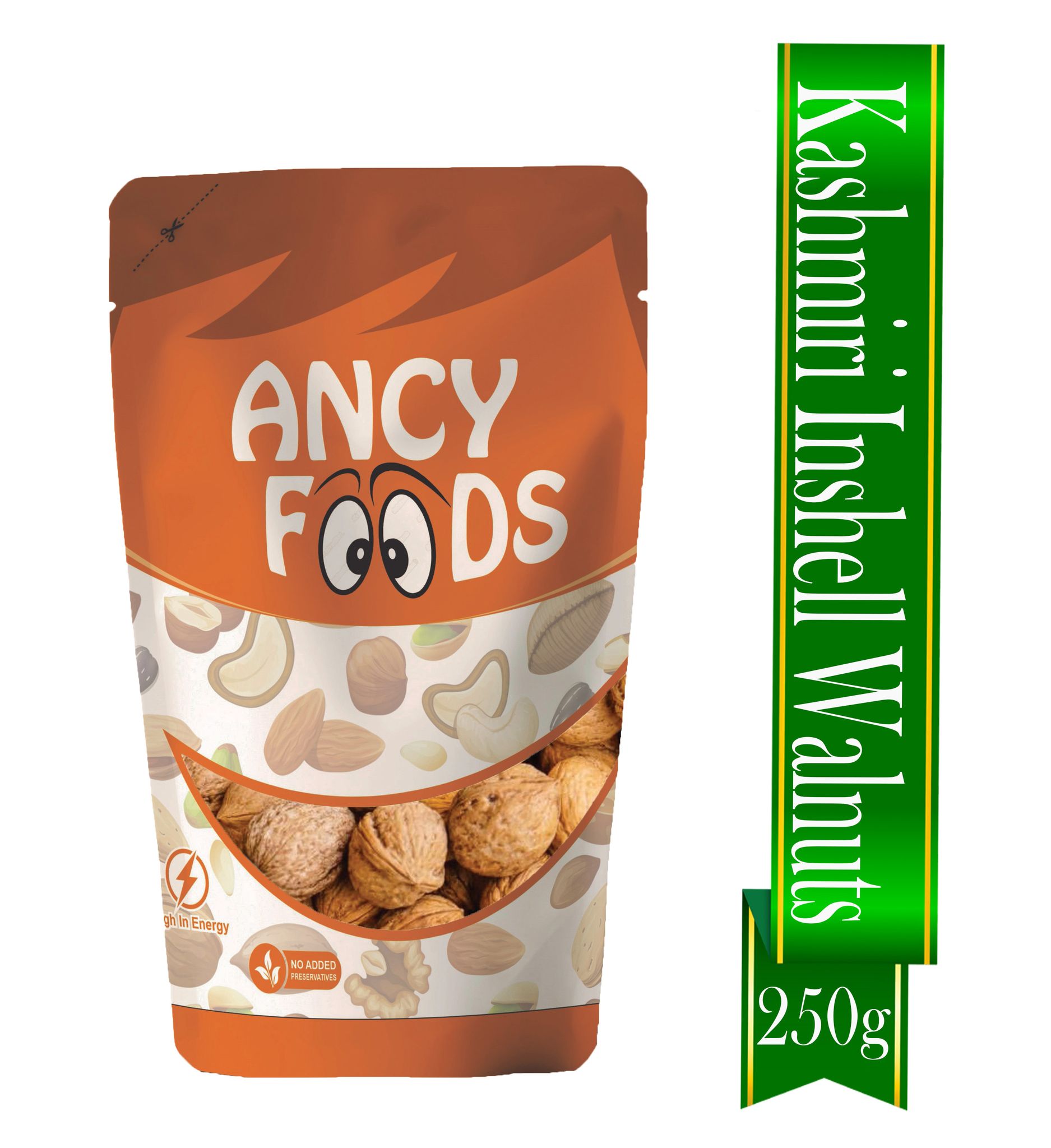 Ancy Kashmiri Sabut Akhrot 250 Grams – Inshell Walnut Dry Fruit | Rich in Proteins and Antioxidants – Supports Brain Health , Enhances Memory, Boosts Mood, Supports Heart Function, Improves S