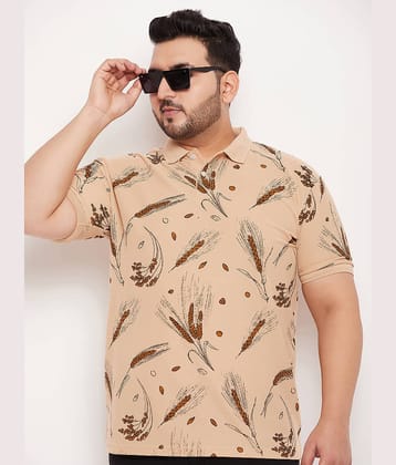 GET GOLF - Beige Cotton Blend Regular Fit Men's Polo T Shirt ( Pack of 1 )