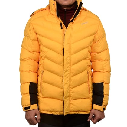 K2 Survivor Down Jacket for Men: Stylized Functionality for Extreme Cold Weather Expeditions (Up to -20 (Colour - Yellow, Size - XS) by Total Sporting And Fitness Solutions Pvt Ltd
