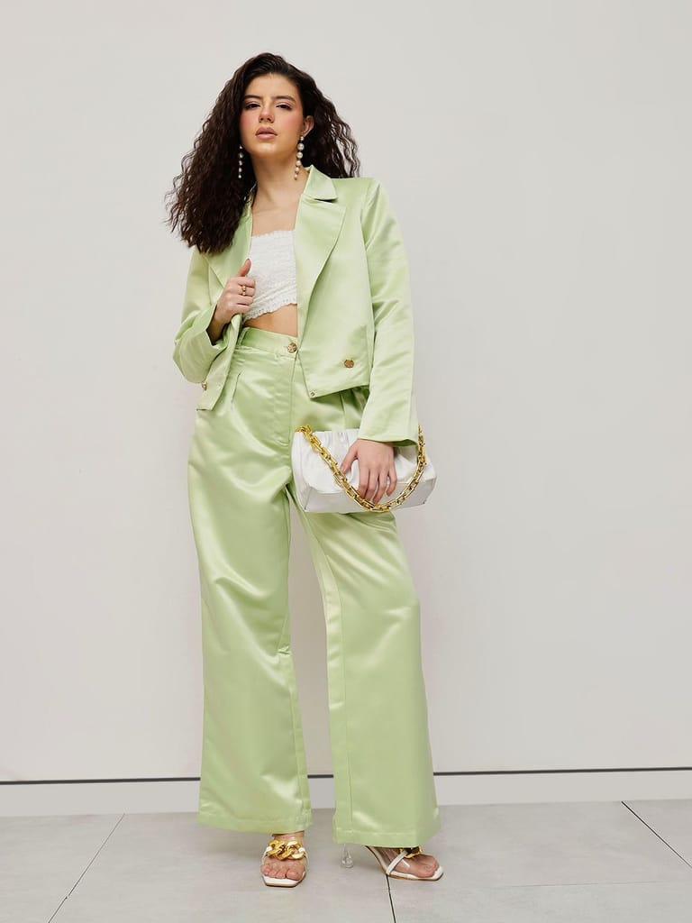 Sparking Notched Crop Set