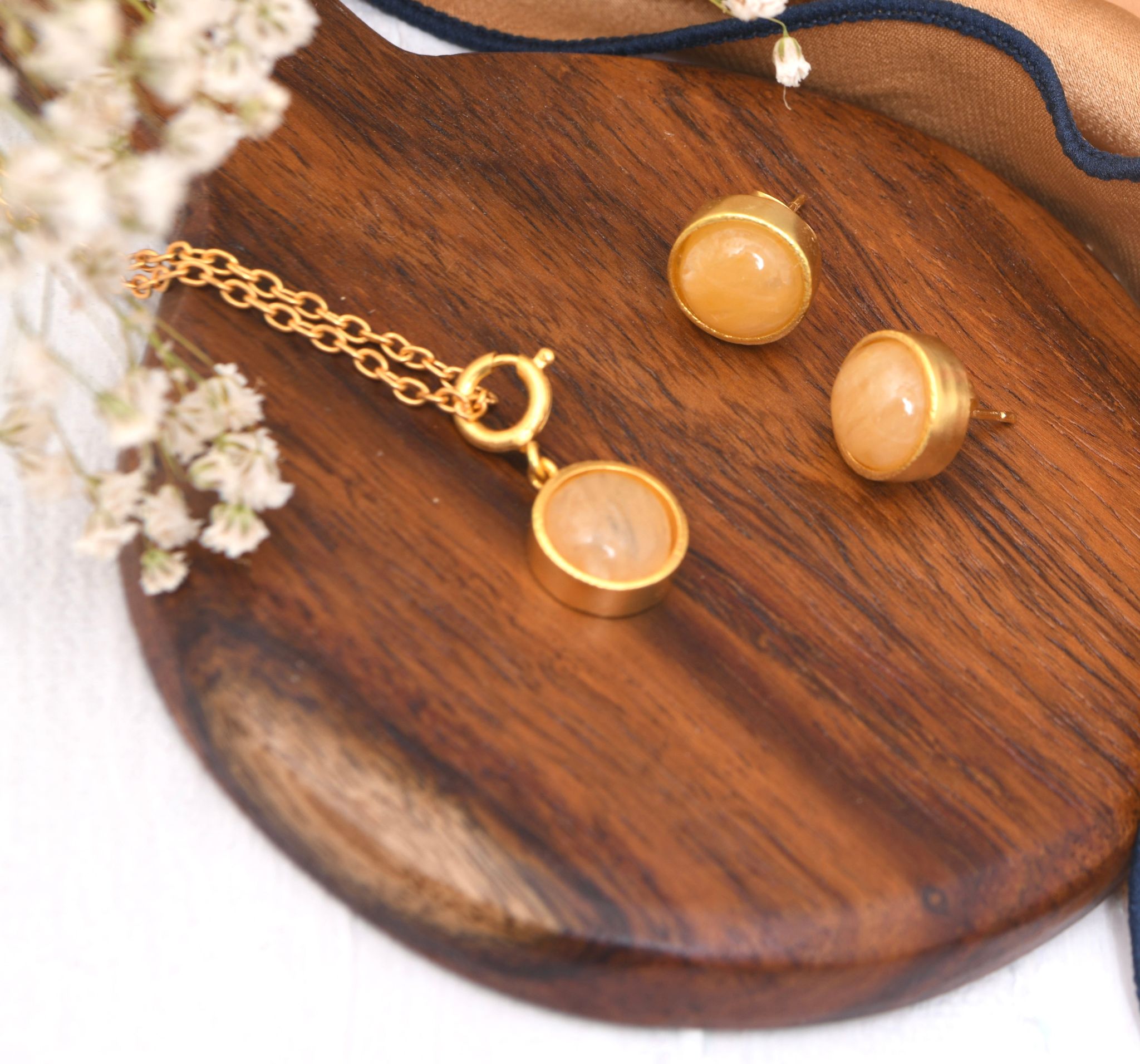 Yellow Aventurine Charm Set