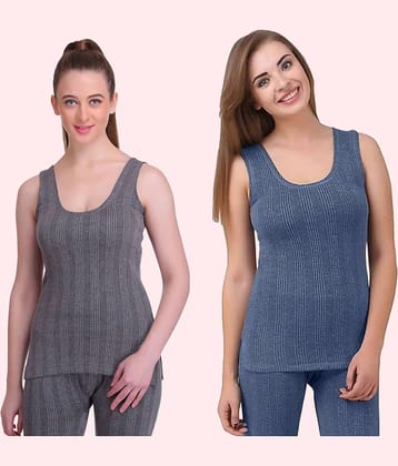 Paryag Woollen Thermal Tops ( Multi Color , Pack of 2 )