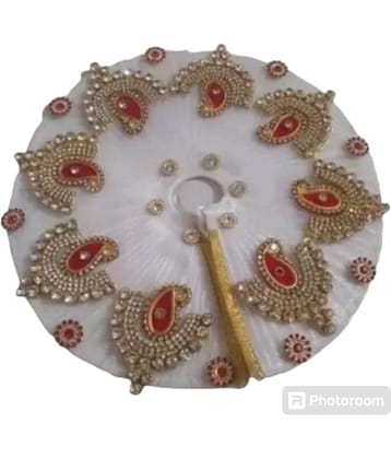 Mamta Laddu Gopal Krishna White Cotton Dress ( Pack of 1 )