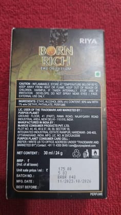 RIYA BORN RICH PERFUME 30ML