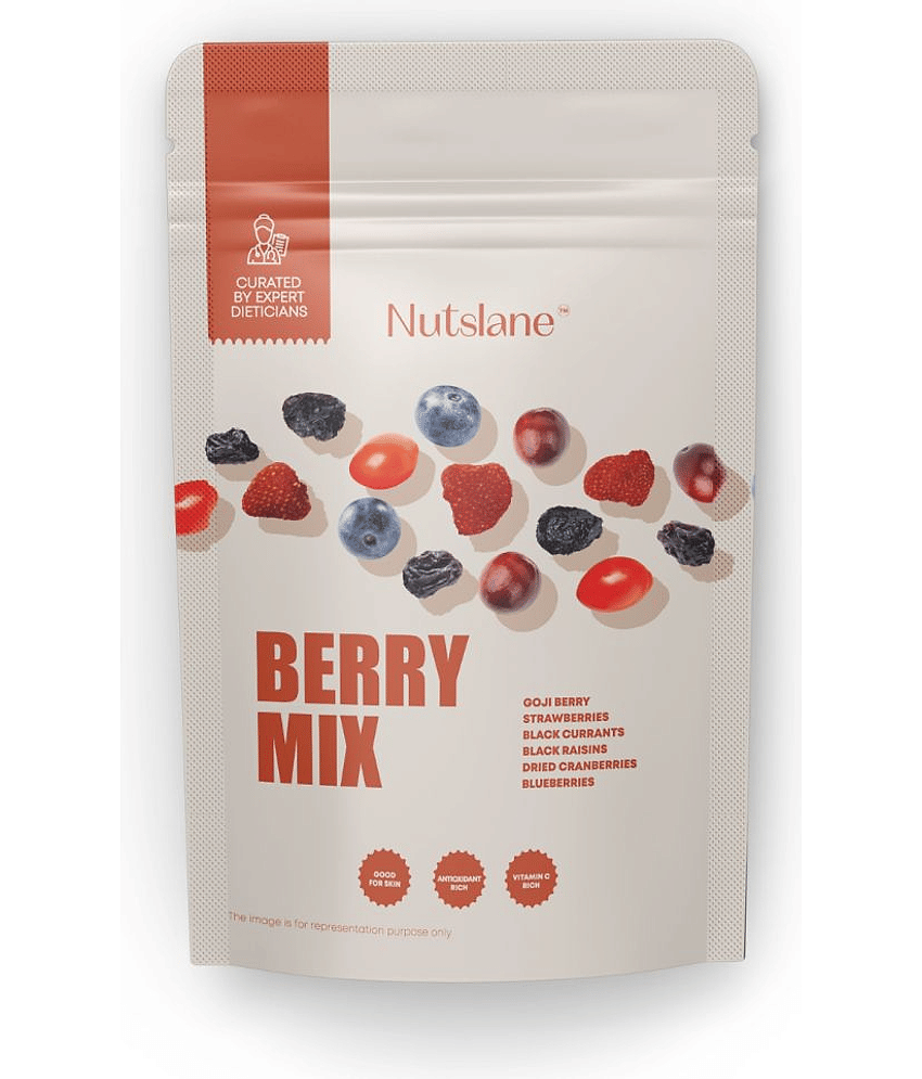 Nutslane Berries Mix Cranberries, Blueberrry, Strawberry, Black Currants, Raisin, Goji Berry - 200g