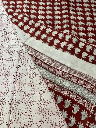 Premium Red Fitkari Bag Suit - Authentic Natural Color with Iron Infusion for Vibrant Ochre Shade