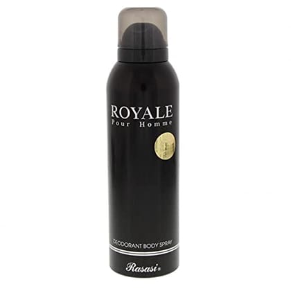 Rasasi Royale Pour Homme Deodorant Body Spray For Men - Fresh and Masculine, 200 ml