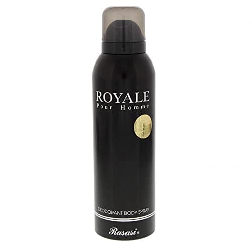 Rasasi Royale Pour Homme Deodorant Body Spray For Men - Fresh and Masculine, 200 ml