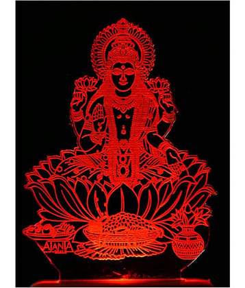 SUPER AJANTA 2004 Laxmiji 3D Night Lamp Multi - Pack of 1