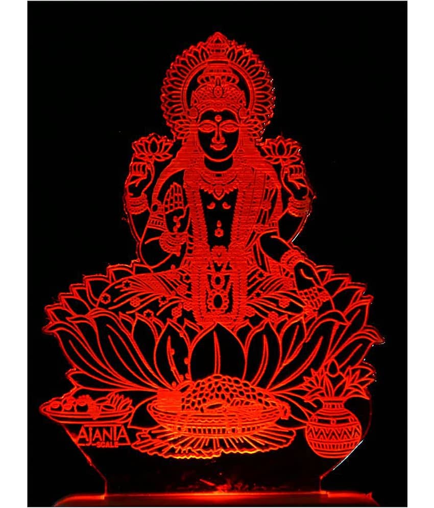 SUPER AJANTA 2004 Laxmiji 3D Night Lamp Multi - Pack of 1