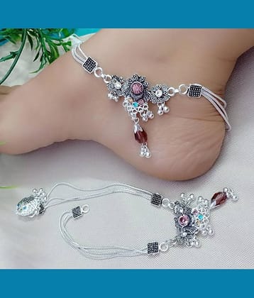 MGSV Maroon Anklets ( Pack of 2 )