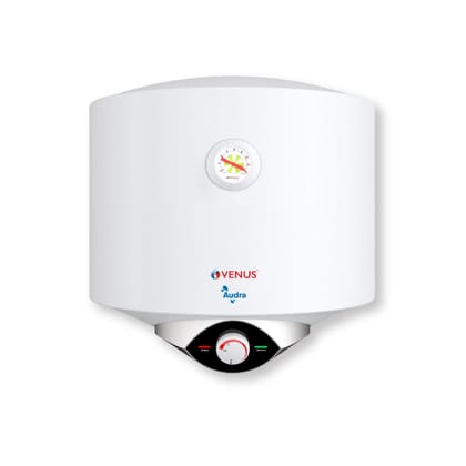 Venus Audra 6 Litres (White) Storage Water Heater | Porcelain Enamelled Tank | 5-Star | ISI | Multi-Safety System Geyser 6 ltr capacity | Guarantee-7 Years on Inner Tank | High-Rise Compatible | 8 Bar Venus Audra 6 Litres (White) Storage Water Heater | P