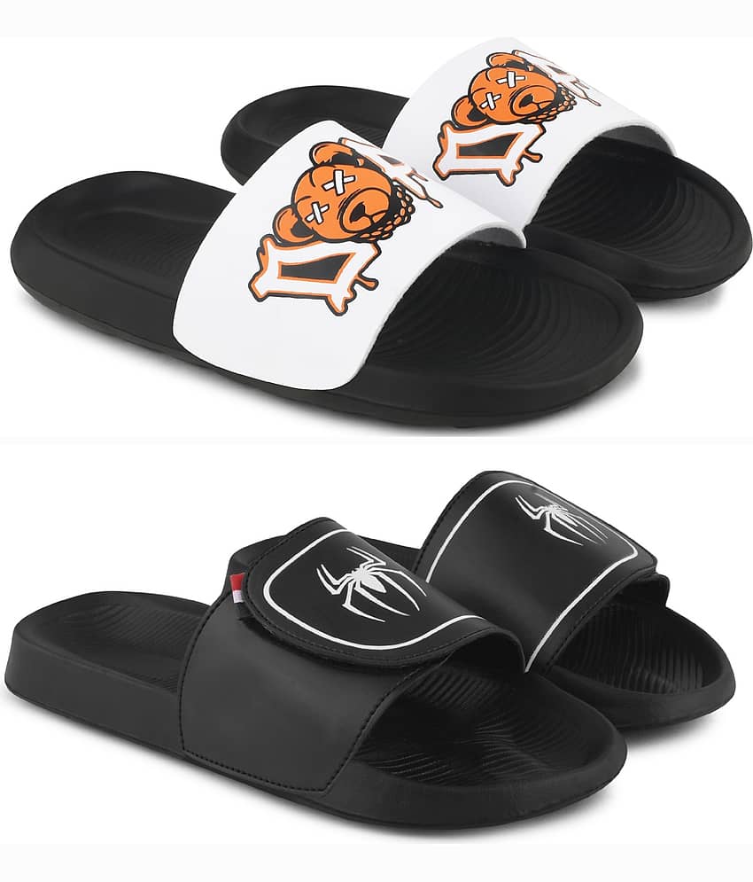 PERY PAO Multi Color Men's Combo Slipper
