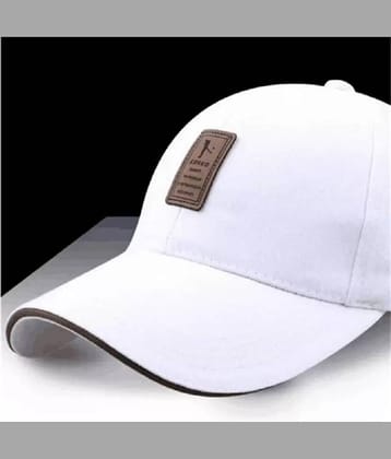Babji Pack of 1 Cotton Men's Cap ( White )