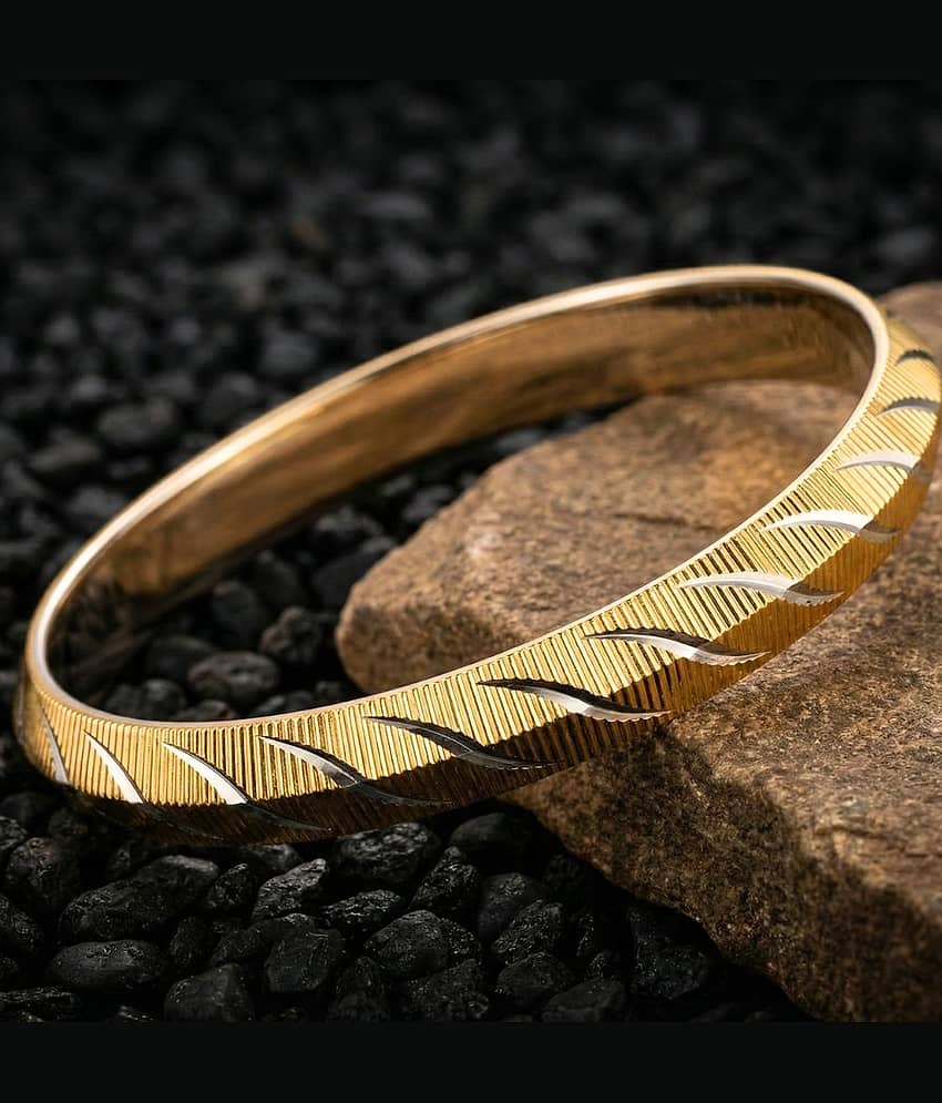 Style Wind Gold Kada ( Pack of 1 )
