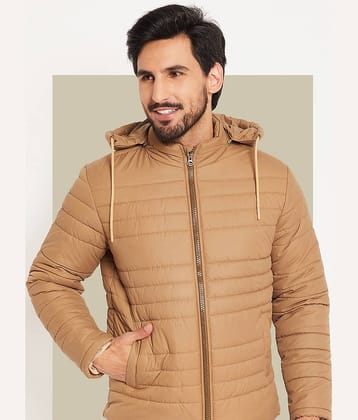 VERO AMORE Polyester Men's Quilted & Bomber Jacket - Beige ( Pack of 1 )