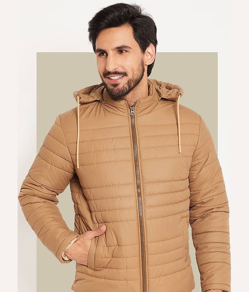 VERO AMORE Polyester Men's Quilted & Bomber Jacket - Beige ( Pack of 1 )