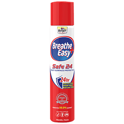 Berger BreatheEasy Safe 24 Multi Surface Protector, 90 ml Aerosol can Berger BreatheEasy Safe 24 Multi Surface Protector, 90 ml Aerosol can