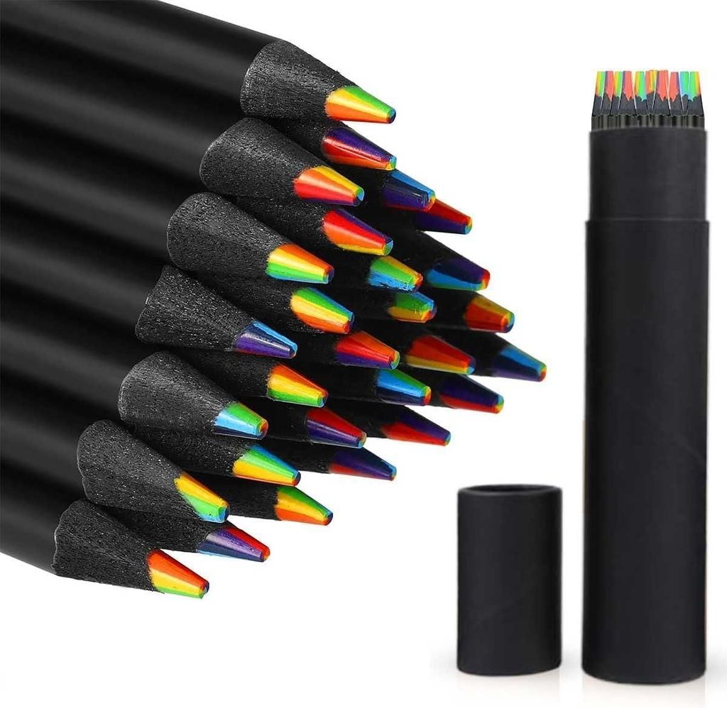 12 Pieces Rainbow Pencils - Stationery | Buy online on ZillyBuy