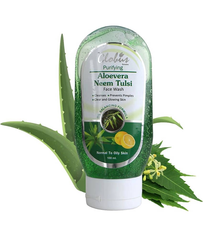 Globus Remedies Aloevera Neem Tulsi Face Wash, For All Skin Type, 100ml