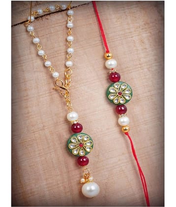 JFL - Jewellery For Less Green Bracelet ( Pack of 2 )